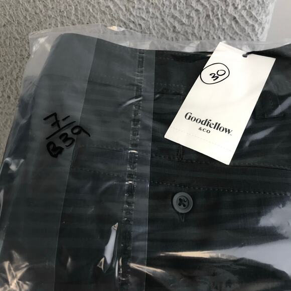 New Goodfellow & Co 19" Hybrid Shorts Mens Size 30 Striped Stretch - Picture 9 of 9